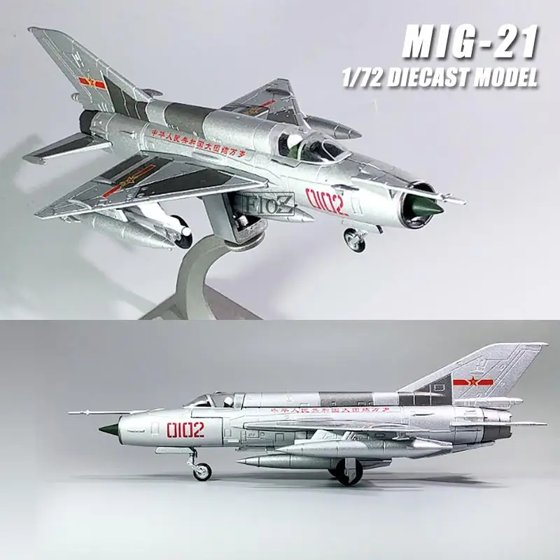 MIG-21 1/72 diecast plane model aircraft WLTK |