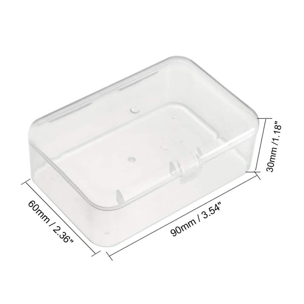 

Uxcell 90x60x30mm 73x53x30mm Fixed Component Storage Box Single Buckles Electronic Component Containers Tool Boxes for Jewelry