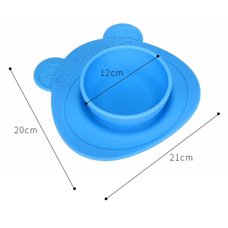 Противоскользящая силиконовая присоска тарелка детская посуда с коврик плотная салфетка на стол фиксированная Нескользящая подставка
