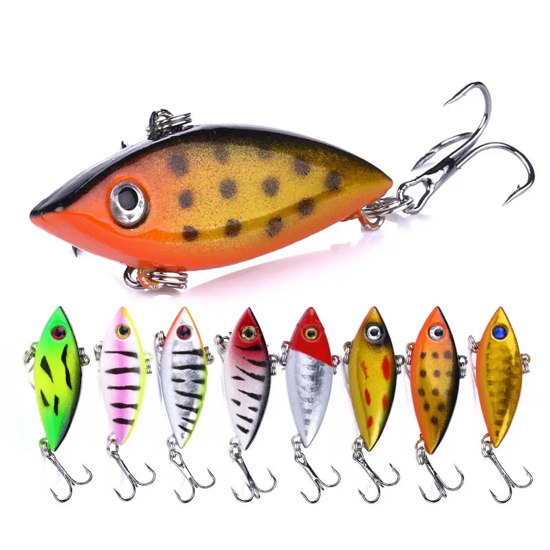 

1pcs Fishing Sinking VIB Lure 2.75g 40mm Rattling Artificial Vibration Bass Vib Rattle Hooks Baits Crankbaits Fishing Tackle