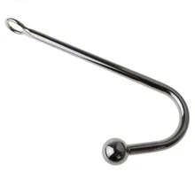 Нержавеющая Сталь 25*240 мм Анальный Крюк Металла Butt Plug с Мяч Анальный Plug Анальный Расширитель Гей Секс Игрушки для Мужчины и Женщины, Взрослые Игры