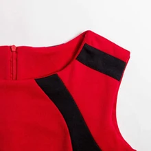 Red Pencil Dress Sexy Womens Summer Sleeveless Slim Elegant Formal Long Office Ladies Plus Size Bodycon Work Dresses Female