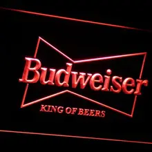 A009 Budweiser King Пивной бар Паб клубный светодиодный неоновые световые знаки с вкл/выключения 20+ Цвета 5 размеров на выбор