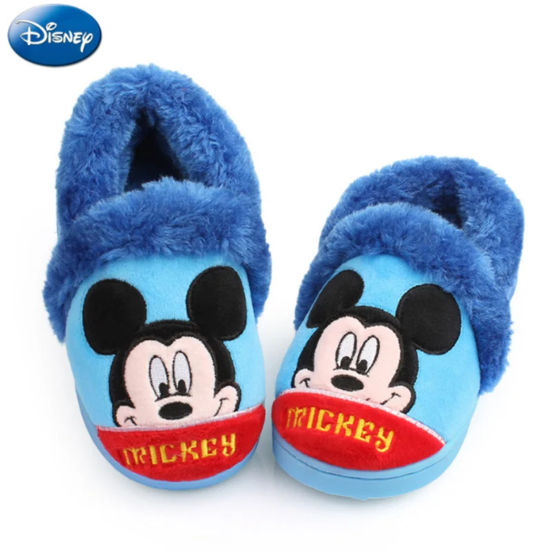 Disney/Детские домашние тапочки для девочек с Минни Маус И Микки обувь мальчиков