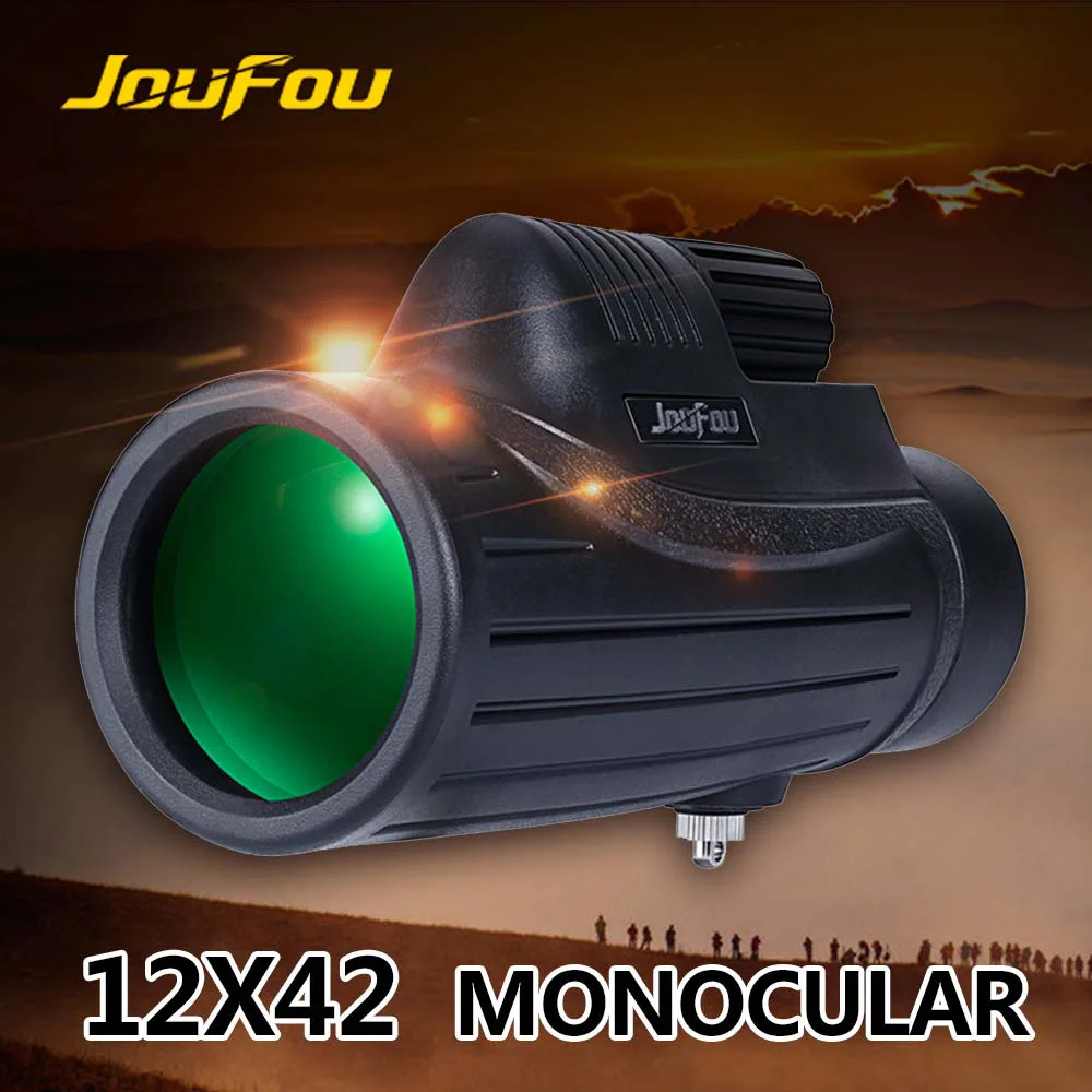 JouFou 12X42 Monocular Telescope HD High Power Vision King