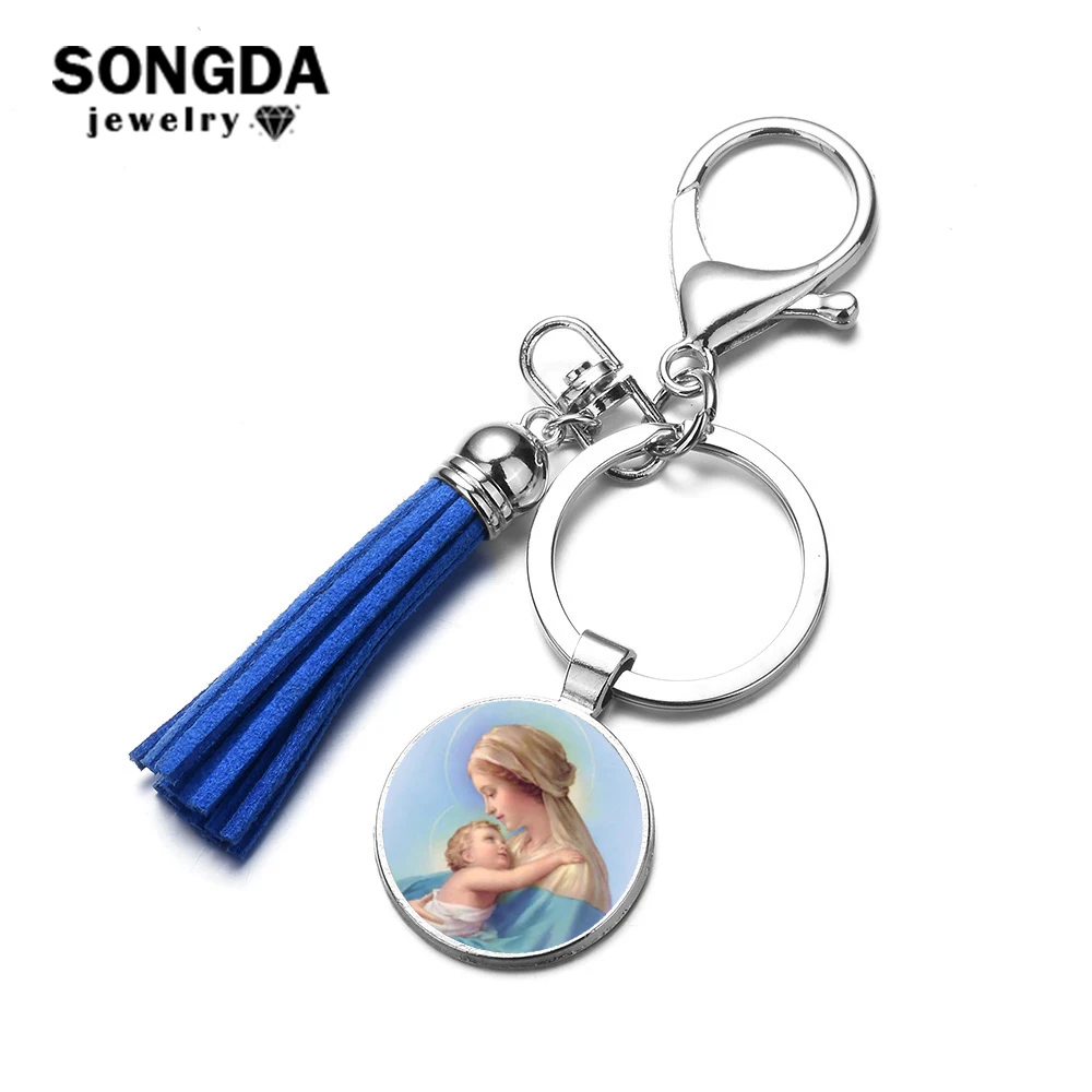 SONGDA католическая Дева Мэри брелок трендовые разноцветные кисти Подвеска