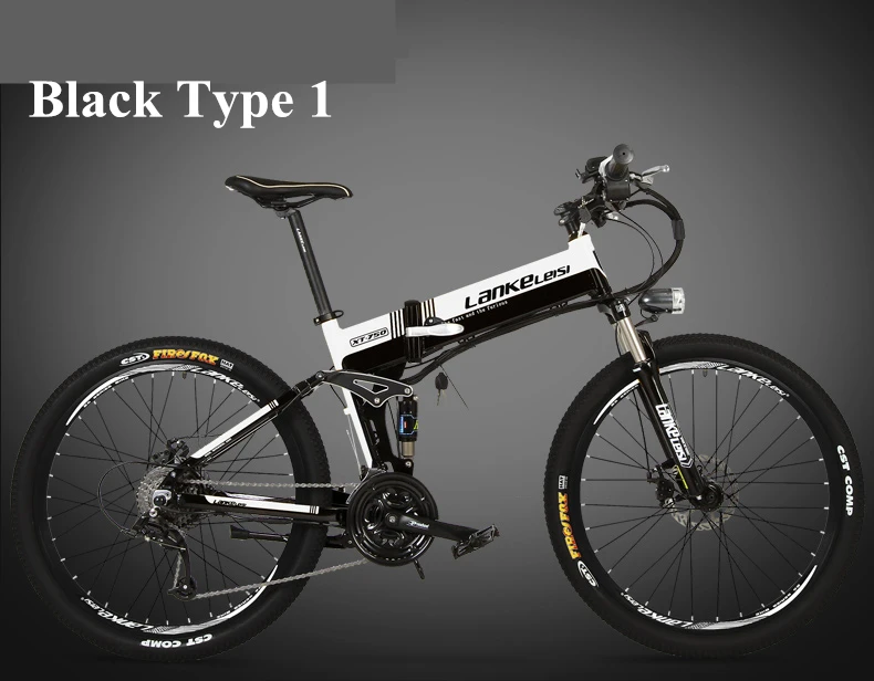 XT750D 27 скоростей 500 Вт Супер мощность высокого качества 2" складной электрический велосипед, 36 В Скрытая литиевая батарея горный велосипед MTB