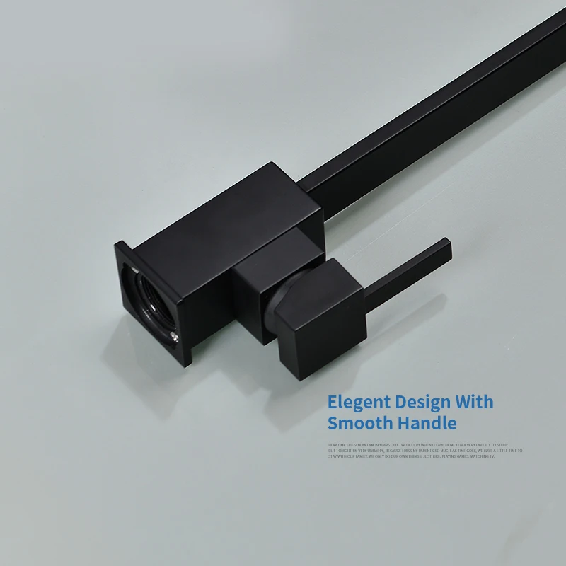  Gisha Black Square Kitchen Faucets 360 Degree Rotation Tap Water Faucets Solid Brass Kitchen Sink T - 32901657774