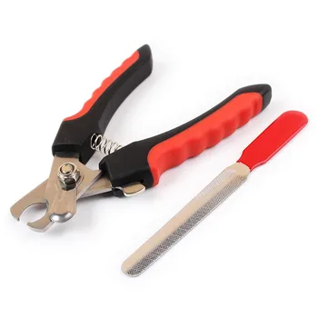 

QuevinaFree shipping 350pcs/Lot Pet Nail Clippers Cutter for Animal Dogs Cats Scissor Cut Product Toe Nail Clipper NailcFile Set