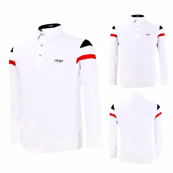 

PGM Golf Sweaters Mens Shirts autumn winter golf apparel polo T-Shirt Long Sleeved clothing table tennis shirt High elasticity