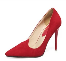 ladies high heel shoes Pointed Toe women shoes pumps womens heels sapatos de salto alto womens pumps red wedding shoes