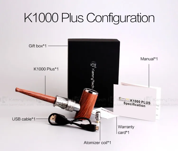 New-100-Original-Kamry-K1000-Plus-E-Pipe-kit-built-in-1000mAh-Battery-e-Pipe-Mod (2)