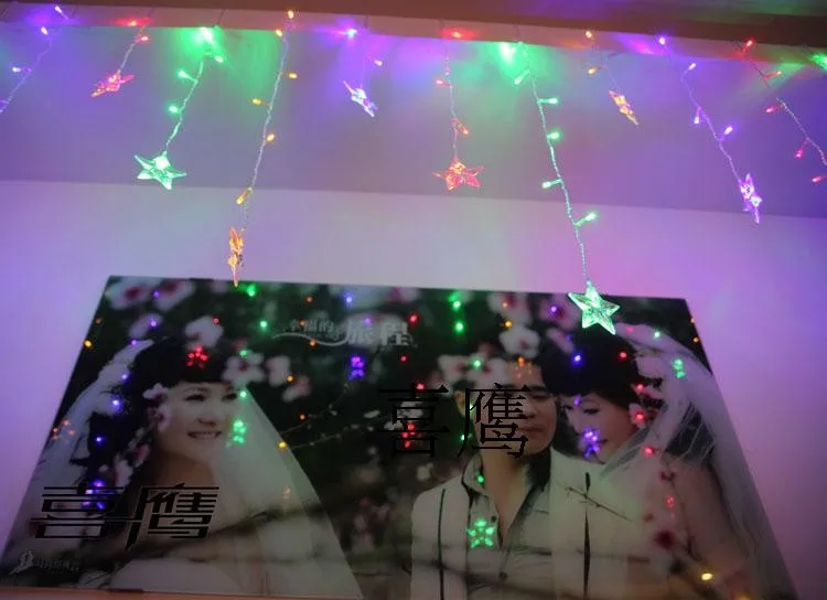4X0,6 м Новогодняя светодиодная Рождественская гирлянда с лампочками Kerst Navidad светодиодный Рождественское украшение гирлянда Guirlande Lumineuse светодиодный