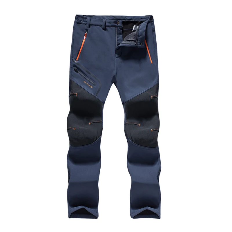 Senderismo hombres mujeres Otoño Invierno Soft Shell pantalones cálido terciopelo engrosamiento esquí al aire libre Trekking Pantalones deportivos más el tamaño