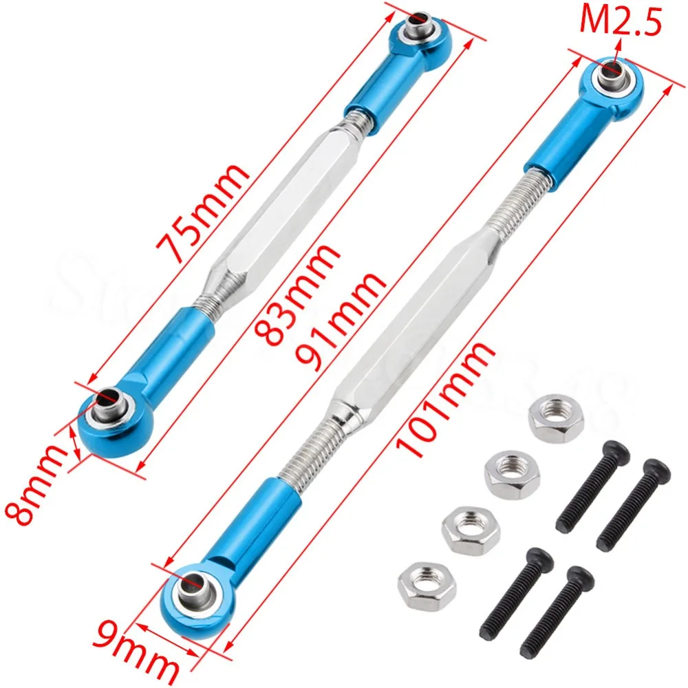 

Aluminum Rear Upper Suspenstion Arm Steering Linkage Rod Link 0022 For WLtoys 12428 12423 1/12 RC Car Crawler Short Course Truck