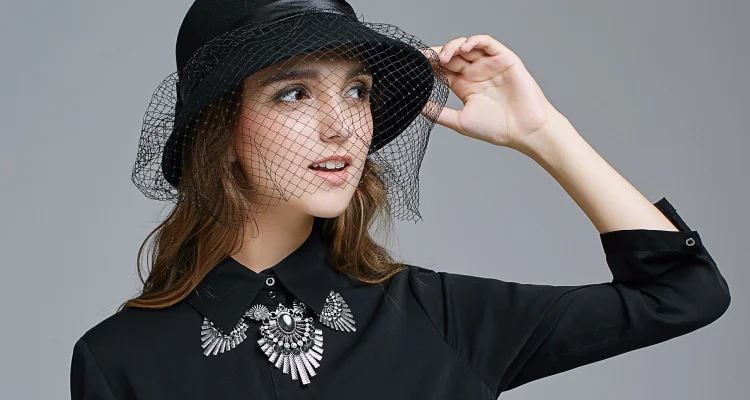 Мода Чистая Пряжа Шапки осень-зима Беретки для женщин шерсть шляпа Для женщин шляпа черный D270
