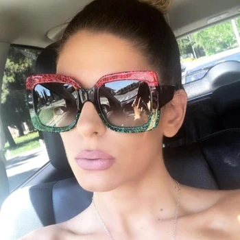 

Sunglasses women Square sunglasses 2017 New Fashion Brand desinger Oversized Sunglases Sun glasses UV400 Mirrored Gafas de sol