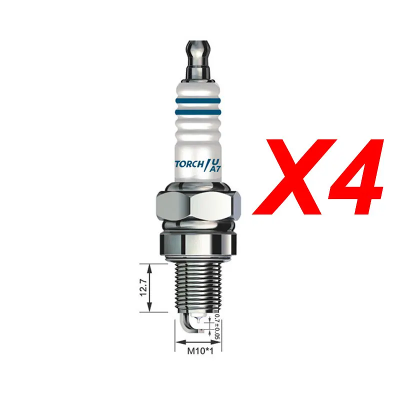 

4pcs/lot Motorcycle Iridium Spark Plug A7TC for GY6 50cc-150cc CR7HIX CR7HSA C7HSA A7RTC A7TC UF22 CR6HSA C5HSA C6HSA