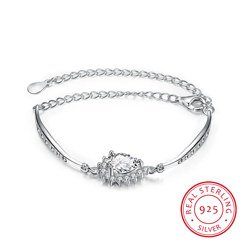 

100% 925 Sterling Silver Jewelry Big Snow Flower Hlaf Hard Hand Chain Link Bracelet Charm Bracelets & Bangles Aliexpress