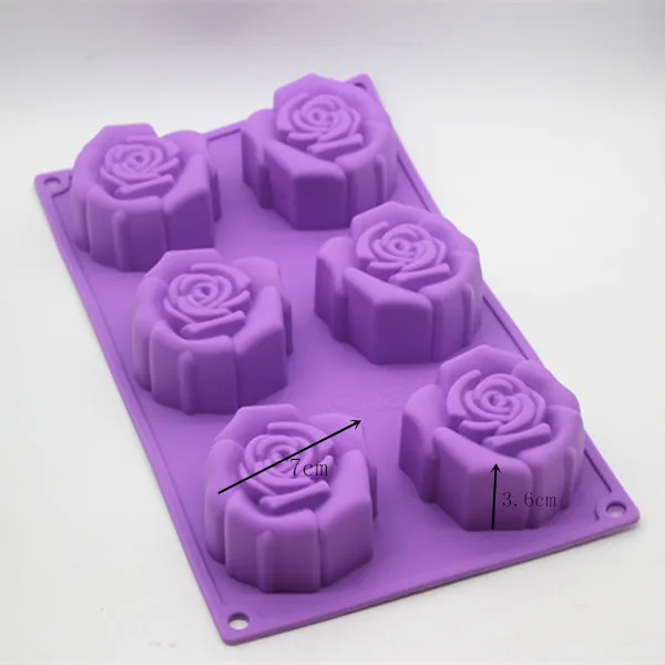 

6 new product rose mechanism cake mould hand soap mold jelly pudding
