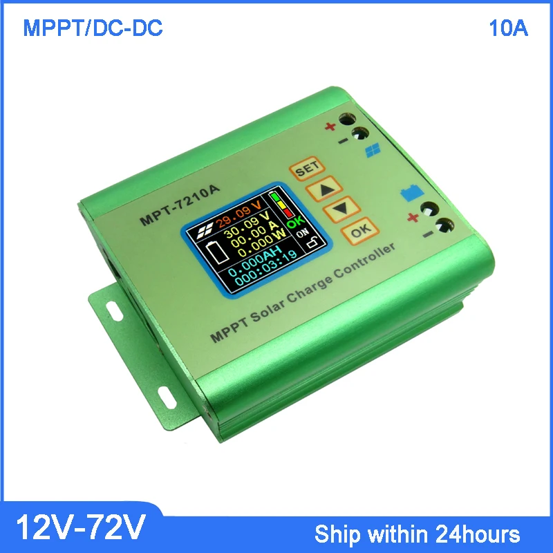 

Free Shipping MPPT 10A Solar Controller 12V/24V/36V/48V/72V Controller/MPPT Boost Solar Regulator/DC-DC Power Supply Converter