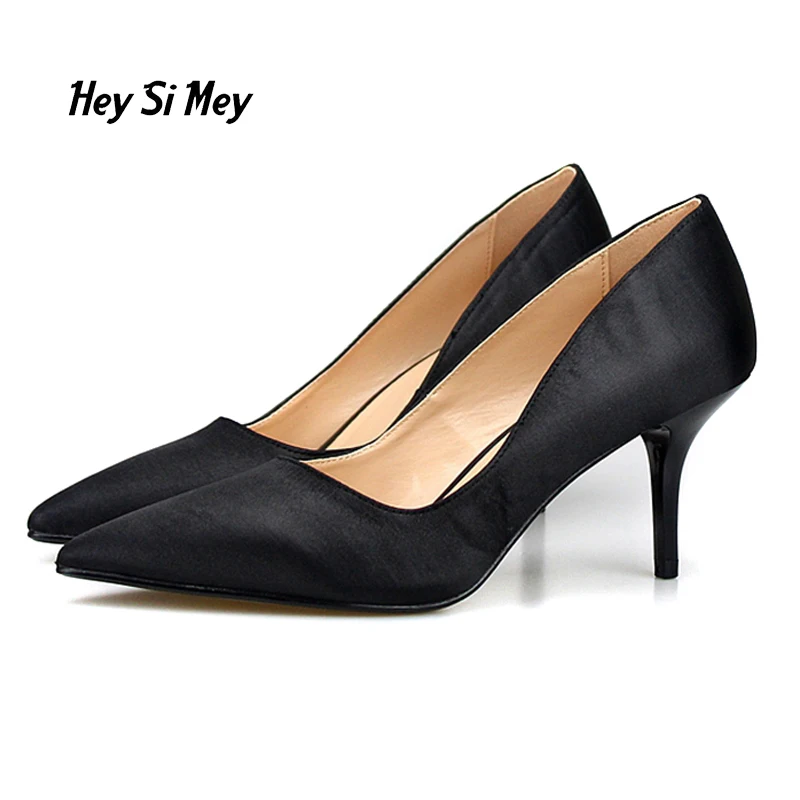 Superficie Altos 5 Seda De azul Gran Tacones Gratis Punto amarillo Cumpleaños Y Envío Negro Boda Satén Fiesta 7 Sexy Cm 16 Tamaño Cena A8CqUPw