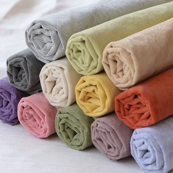 

Ice flower velvet fabric Sofa cloth solid color flocking fabrics-250gsm