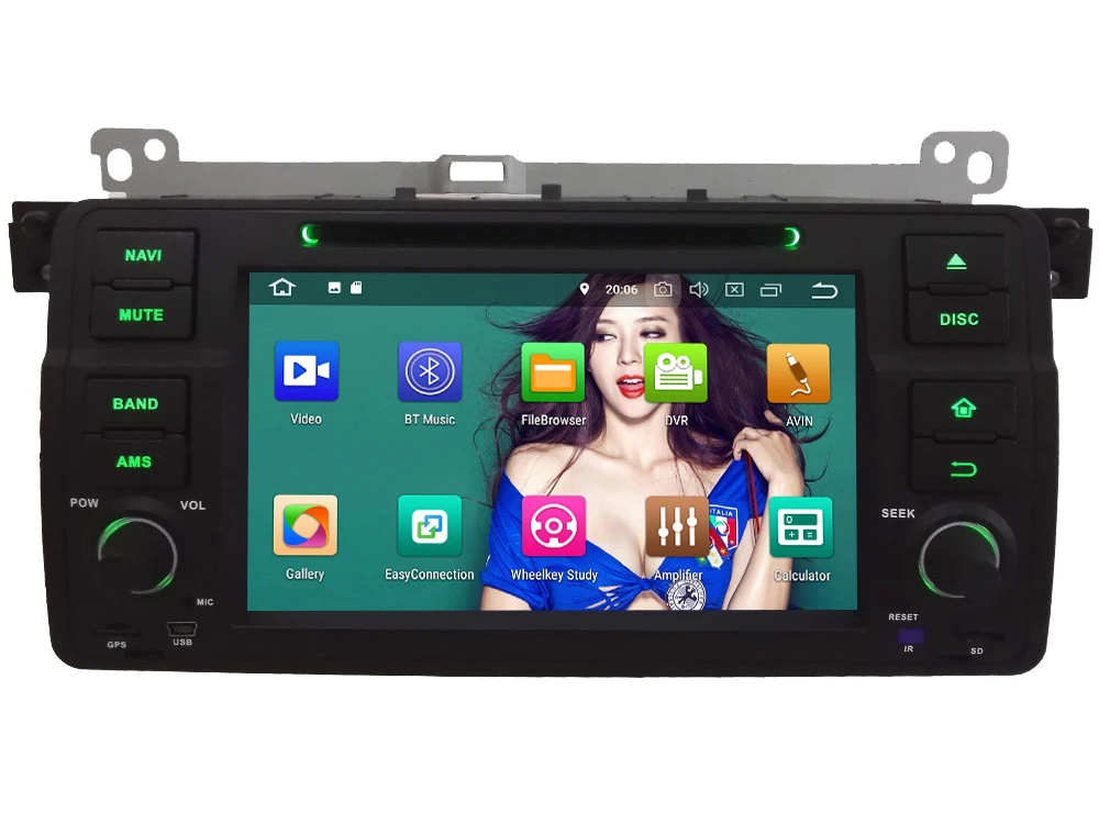 Discount 7" Octa Core 4G Android 8.1 4GB RAM 64GB ROM Car DVD Player Radio Stereo GPS Glonass For BMW M3 3 Series E46 318i 320i 325i 328i 1