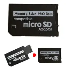 Micro SD TF для MS Pro Duo Reader карта памяти адаптер конвертер для psp