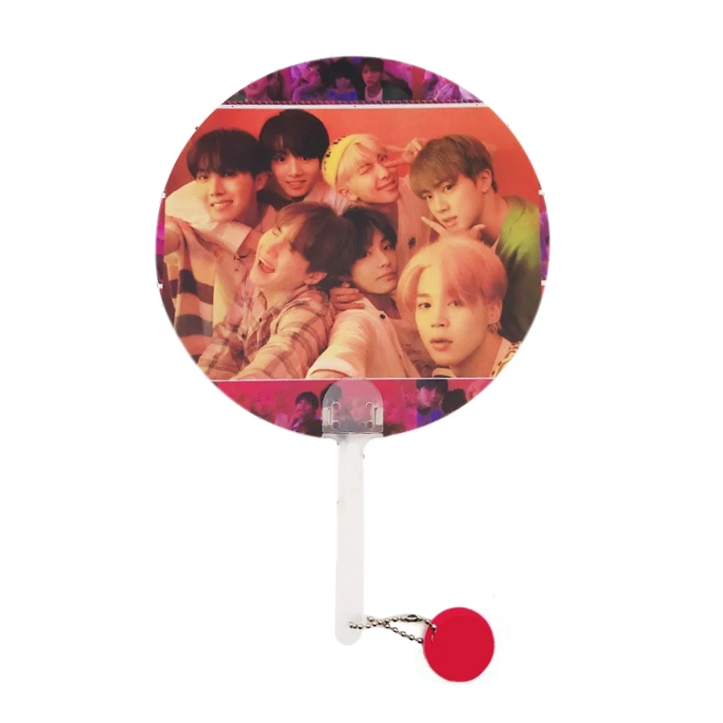 

SGDOLL KPOP BTS Love Yourself World Tour PVC Hand Fan Portable Bangtan Boys Jimin Suga 2018 New Gifts Collection