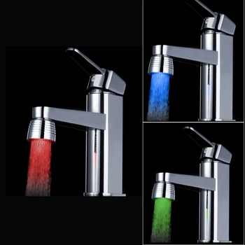 

3.5CM Temperature Sensor LED Light Faucet Intelligent LED Water tap Nozzle Kitchen Bathroom Shower