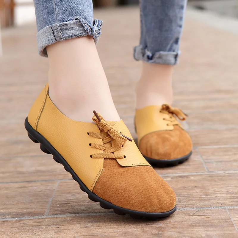 

Women Flats Sandals Patchwork Shoes Cut Out Leather Breathbale Heighten Woman Summer Comfortable Sandals Slip-on Office Sandals
