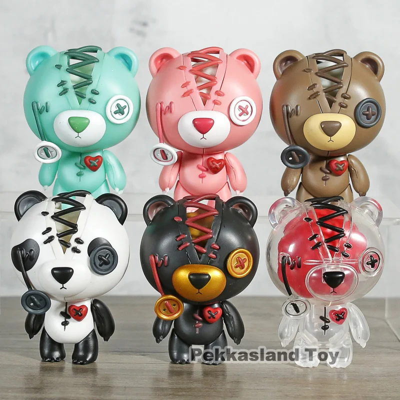 

Cartoon Game Raggedy Teddy Bear PVC Action Figures Collectible Model Toys Dolls Gifts 6pcs/set