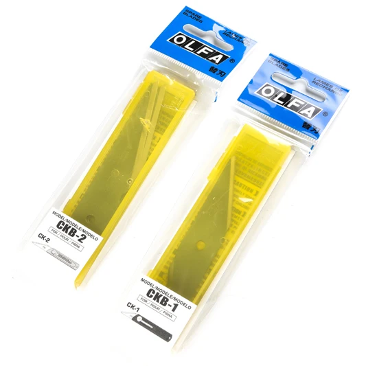 

2 pieces Japan OLFA CKB-1 stainless steel trumpet blade angle paper cutter razor blade aper knife cutter