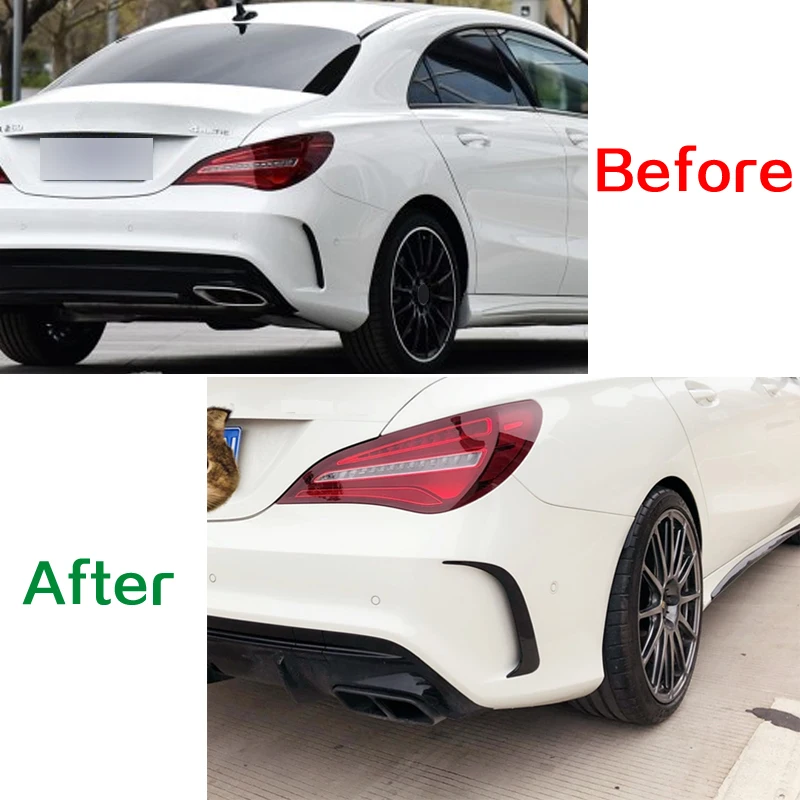 Carmonsons для Mercedes Benz cla Class W117 C117 Спорт Seden молоток для правки крыльев воздушная наклейки на вентиляционные решетки Накладка аксессуары для стайлинга автомобилей