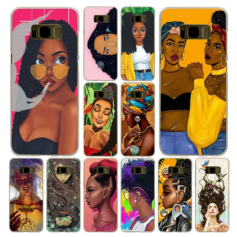 

Lavaza African Girl Art Case for Samsung Galaxy S10 S10E S9 S8 Plus S7 S6 Edge & Note 8 9 Phone Cover