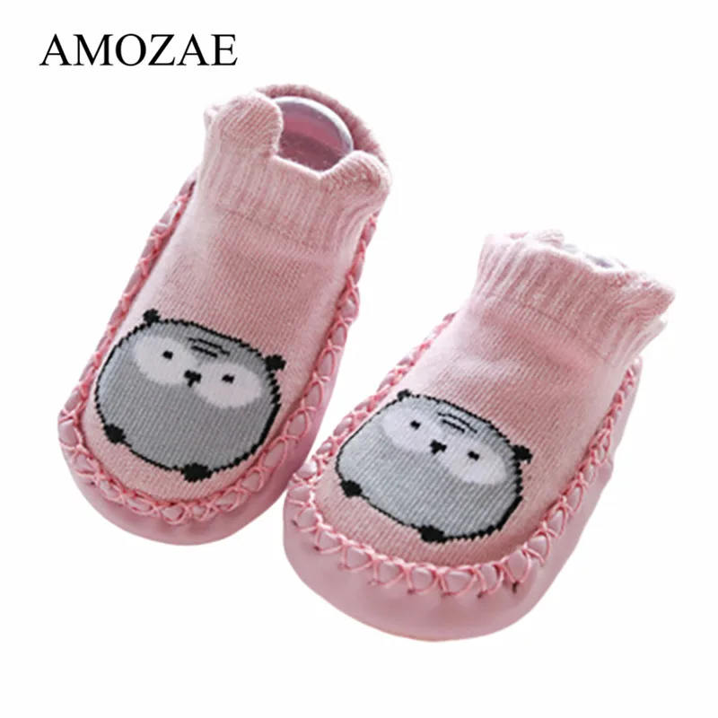 Unisex Newborn Animal Pattern Infant Funny Foot Socks Anti-Slip Baby Boy Girl Socks With Rubber Soft Soles Baby Girl Cute Socks
