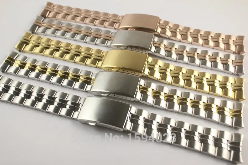 

20mm T101410A T101417 Watch Parts Male models Golden Watch Band Solid Stainless Steel band For T101410
