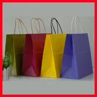 

Free Shipping 30pcs/lot 25cm*25cm*13cm Kraft Paper Gift Bag Festival Gift Bags Paper Bag With Handles Wholesale