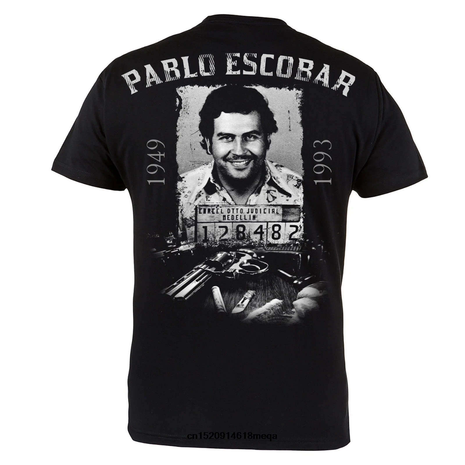 

t shirt Men T-shirt Pablo Escobar el Patron Del Man Casual Wears Black