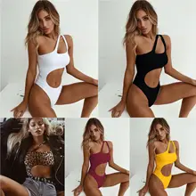 Купальники женский купальник цельный женский трихинис нерегулярный 993 чистый цвет сексуальный полиэстер однотонный