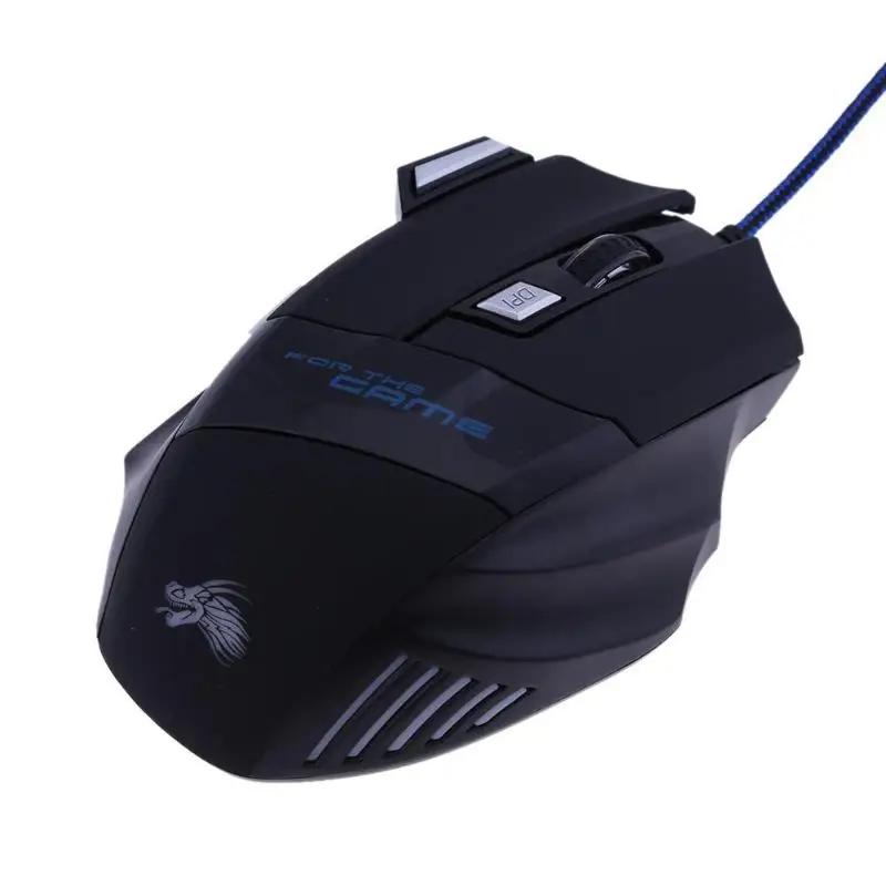 Проводная игровая мышь, Прямая поставка, 5500 dpi, светодиодный, оптическая, эргономичная мышь для геймера, USB, 7 кнопок, геймерские компьютерные мыши для ноутбука, Мыши для ПК, игры