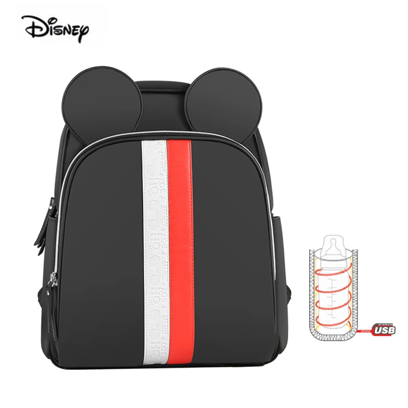 Сумка для мамы disney, USB, подогрев бутылочек, Детский рюкзак, большая емкость, модный многофункциональный рюкзак для беременных, для путешествий, Минни - Цвет: Photo Color