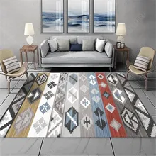 Винтажный большой коврик для дома, гостиной, противоскользящий ковер в стиле Марокко, скандинавский этнический геометрический Коврик для двери, ТАПИС салонный