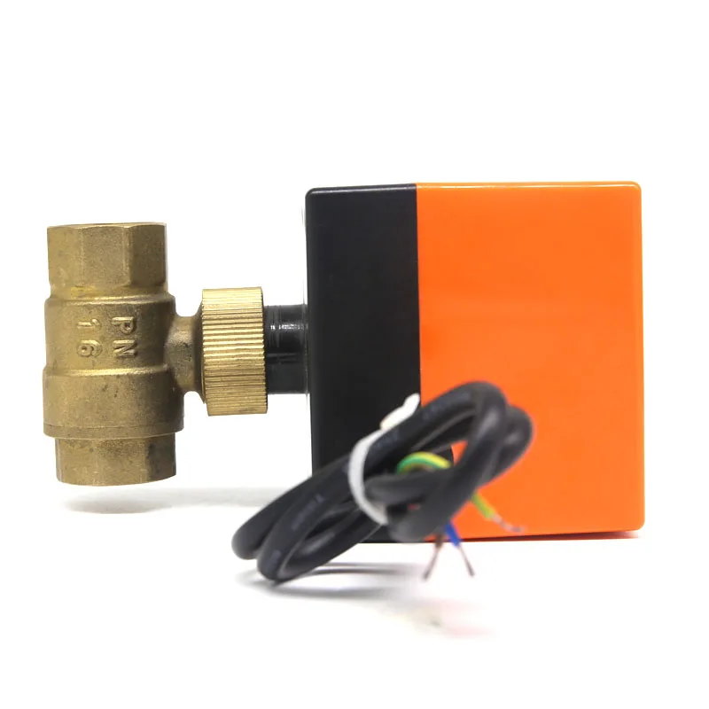 DN15/DN20/DN25 Electric Motorized Brass Ball Valve  AC 220V 2 Way 3 Wire with Actuator