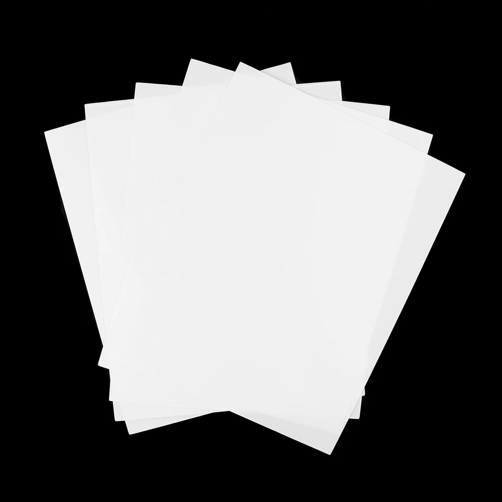 5PCS ABS Sheet Model Craft Plate for DIY Sand Table Scene or RC Aircraft Boat Body Parts Multi Size 2 Colors