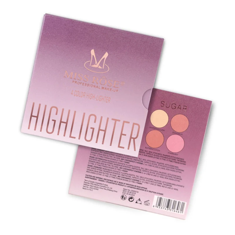 

NEW 4 Color Glow Kit Highlighter Makeup Base Illuminator Highlight Face Contour Golden Bronzer Shimmer Cosmetic Kit