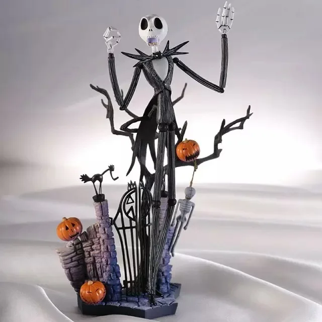 

ALEN hot Tim Burton Film The Nightmare Before Christmas Jack Skellington 5 Heads Sci-Fi Revoltech 005 # 18CM Action Figure