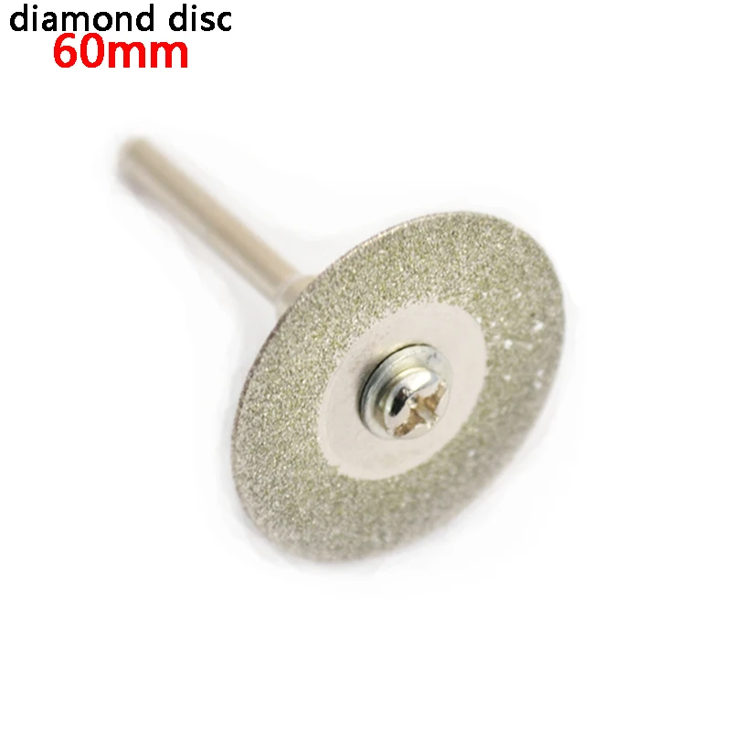 Disco de corte de diamante Mini taladro Herramienta Dremel para disco de diamante Herramienta de disco de acero Sierra circular Abrasivo 60mm