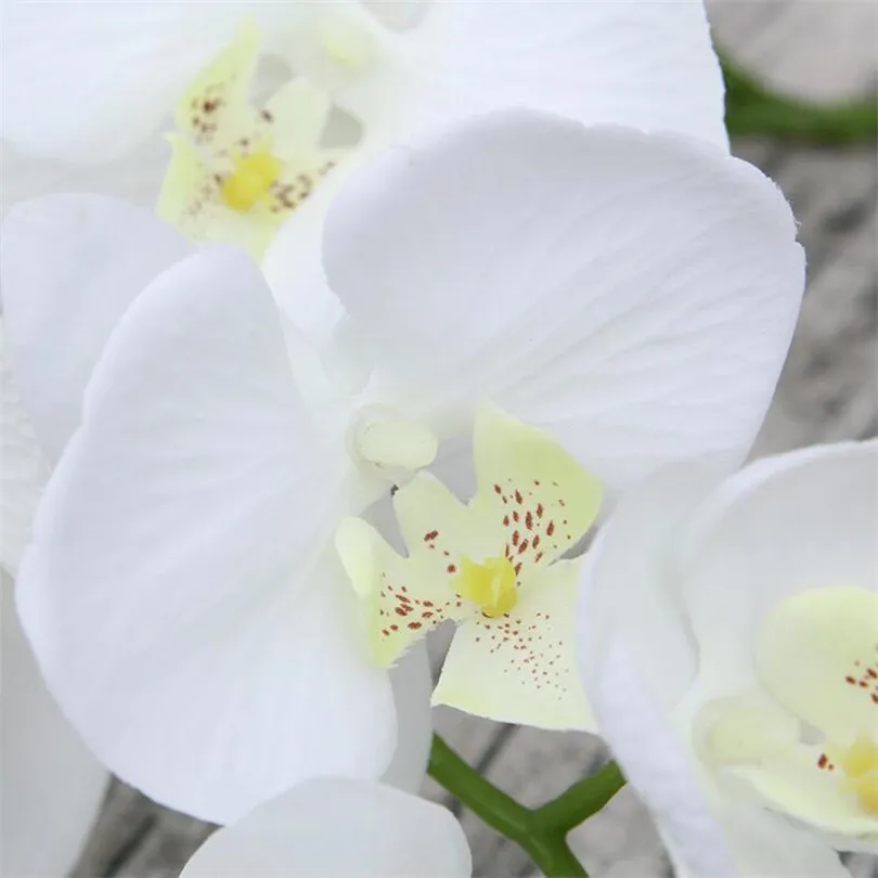 5 шт. орхидеи моли фаленопсис Орхидея цветок 100 см длинные для свадьбы декоративные искусственные цветы